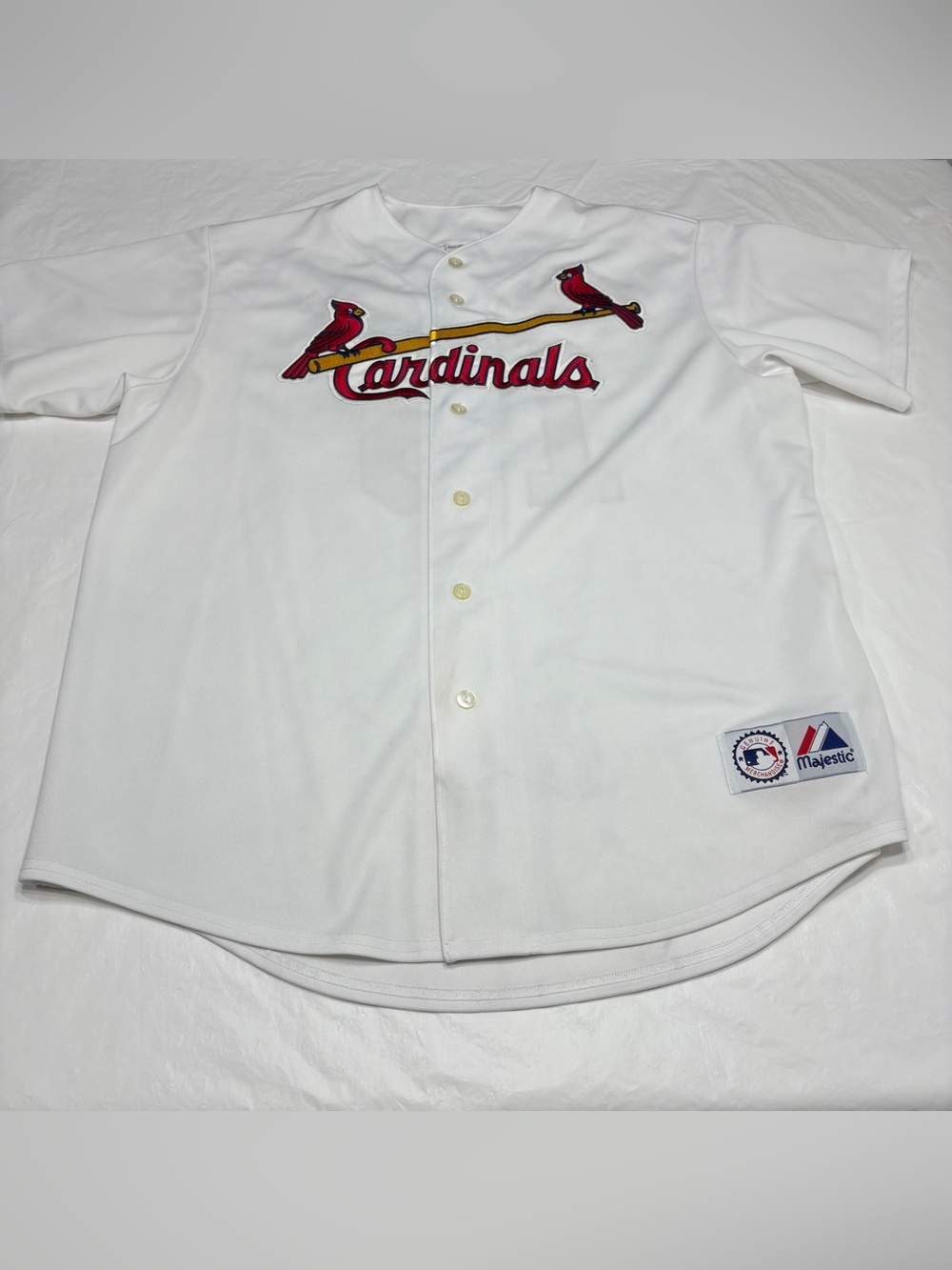 Vintage St. Louis Cardinals Jersey Mens XL MLB Baseball Jim Edmonds #15 Majestic